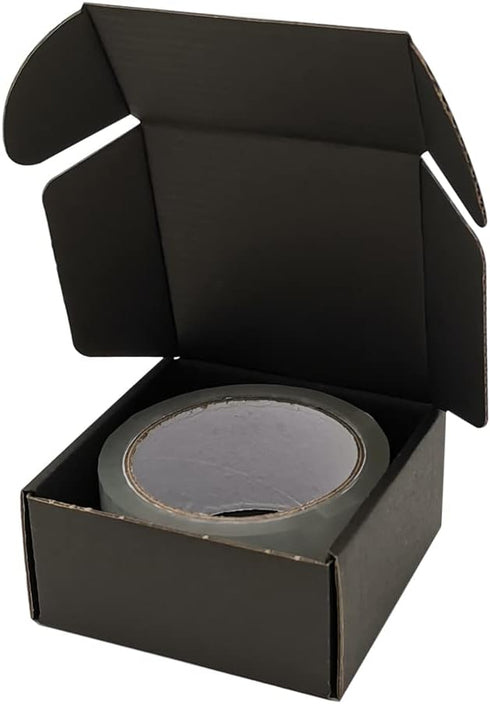 CH-BOX4x4x2'' Small Shipping Boxes - 25 Pack Black Corrugated Cardboard Mailers for Small Business