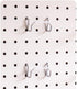 16pcs Black Pegboard Cups and Peg Hooks, Square Box Shape 1/4" 1/8" Cup Holder Accessories for Garage Craft Storage