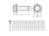 binifiMux 10pcs M8 x 30mm Serrated Flanged Hex Head Bolts, Stainless Steel 18-8 (304), Plain Finish