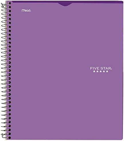Five Star Interactive Notetaking Notebooks - 3 Pack, 1 Subject, College Ruled, 11" x 8.5", 100 Sheets, Customizable