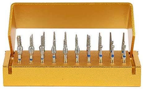 High Speed Diamond Bur Set with Aluminium Alloy Shelf
