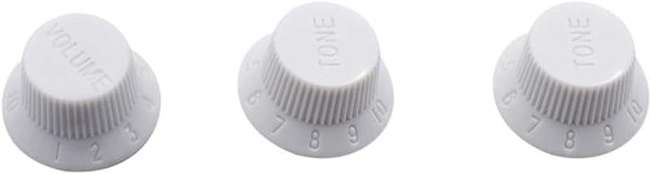 GENERIC Guitar Volume Tone Control Button Knob Potentiometer Cap Guitar Instrument Accessories White