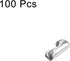 uxcell Ball Chain Connector, Stainless Steel 1.5mm Ball Chains Clasp Crimp Clips Link, Pack of 100