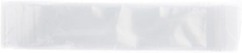 Plymor 2" x 9" Zipper Reclosable Plastic Bags, 2 Mil, Pack of 200