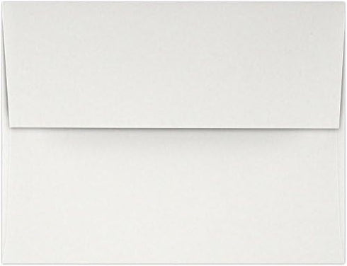 LUXPaper A4 Invitation Envelopes | Peel & Press | 4 1/4" x 6 1/4" | Natural White | 80lb. Text | 100% Cotton | 50 Qty