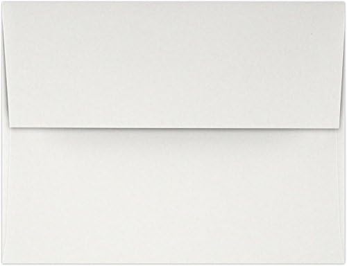 LUXPaper A4 Invitation Envelopes | Peel & Press | 4 1/4" x 6 1/4" | Natural White | 80lb. Text | 100% Cotton | 50 Qty