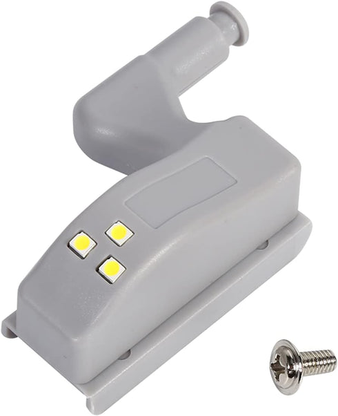 10Pcs Closet 12V 23A Cabinet Hinge LED Lights, Warm Cool White Cabinet Cupboard Wardrobe LED Hinge Light Home Kitchen