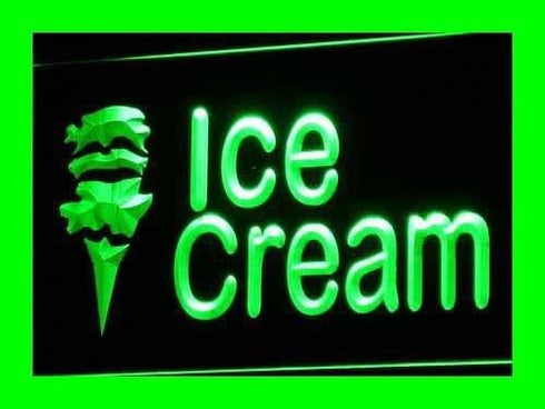ADVPRO i113-g Open Ice-Cream Cafe Mini Bar NR Neon Light Signs
