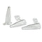 100 Piece Tiny 0.2ml Microcentrifuge Tube Holder, Clear EP Vial with Snap Cap for Tiny Pollen Storage