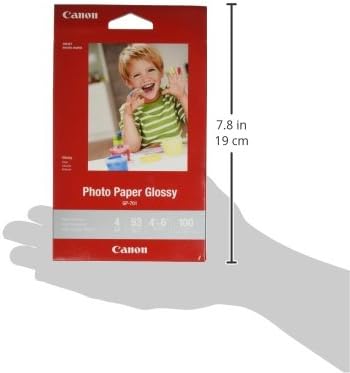 Canon 4"x 6" 100 (1433C001), Ink Glossy Photo Paper Sheets Red