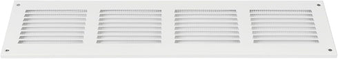 Vent Systems 16'' x 4'' Inch White Air Vent Cover, Metal Air Return Grill with Pest Guard Screen