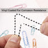 Vinaco Paper Clips, 400PCS Medium & Large (1.3 inch & 2 inch) Assorted Sizes, Durable Rustproof Vinyl Coated for Office