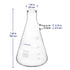 Glass Filtering Flask, 500 ml Heavy Wall Borosilicate, Bolt Neck with Tubulation