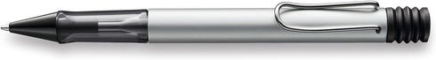 LAMY AL-star 225 Ballpoint Pen - Light Silver Aluminium with Transparent Grip and Chrome-Plated Clip, Large Refill