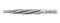 Accusize Industrial Tools H.S.S. Spiral Flute Aligning Reamer, 5/8'' Cutting Diameter, 1/2'' Shank