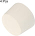 MECCANIXITY Rubber Tapered Plug 43mm to 50mm Solid Test Tubes Bungs Stopper White for Lab Home, 4 Pieces