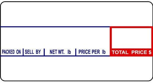 CAS Labels LST-8000 Thermal 12 Rolls - 12,000 Labels for CAS Printers, Easy Weigh LS-100