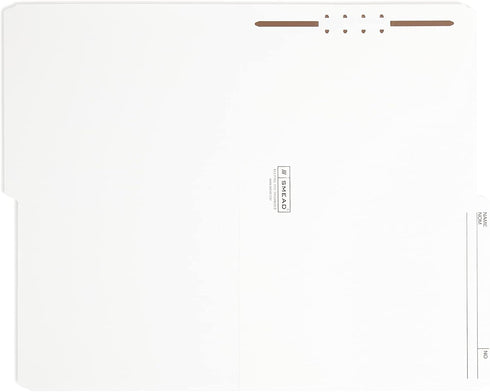Smead Fastener File Folder, Legal Size, 2 Fasteners, Ivory, 50 per Box (19570)