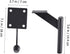 18cm Veemoon Metal Furniture Support Legs for Coffee Table, Sofa, Dresser Black Metal Replacement Feet for Cabinet