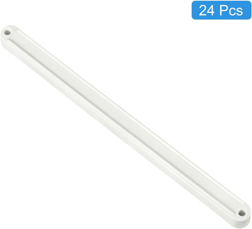 24Pcs 235mm uxcell Drawer Slides, - Plastic Drawer Rails, Side Mounted Grooved Guide Rails for Cabinet Drawers Bedside