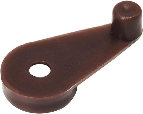Glass Retainer Clips 5mm Cabinet Glass Clips with Screws for Fixing Glass Cabinet Doors (50, Brown)