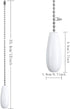 GSHLLO 4 33.4cm Pcs Vintage Ceiling Fan Pull Chain Replacement Wooden Lighting Pull Chain Extender Beaded Ball Chain