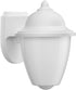 1-Light Progress Lighting Polycarbonate Outdoor Acrylic Shade Traditional Outdoor Wall Lantern Light White