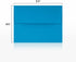 LUXPaper A2 Invitation Envelopes | 50 Qty | Peel & Press | 4 3/8" x 5 3/4" | Pool Blue | 80lb. Text