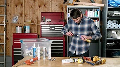 TubeANew Caulk Tube Saver - Repair and Reuse Dried or Clogged Tubes - 1 Pack, 5 Pieces with 50 Caulk Cap, Red Caulk Saving Cap