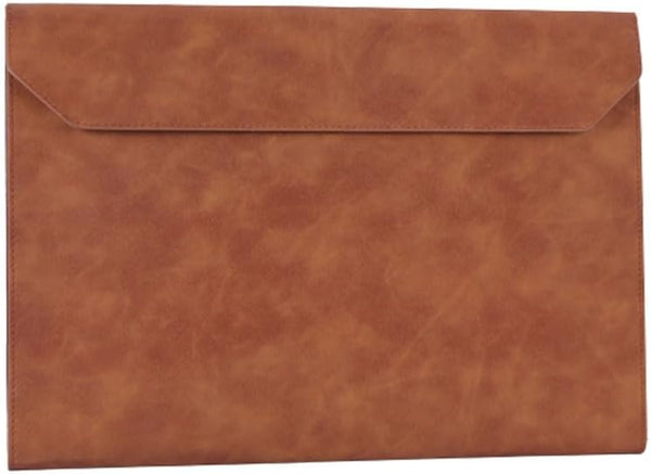 Vintage Leather Folder, Document Briefcase for Office and Work Essentials, Handmade, Brown
