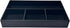 UnionBasic Flat Leather Desk Drawer Tray, 4-Slot Stationery Organizer Storage Box for Pens and Gadgets (Black)