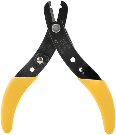 Klein Tools 74007 Adjustable Wire Stripper, Made in USA, Spring Loaded Stripper and Cutter for Solid and Stranded Wire