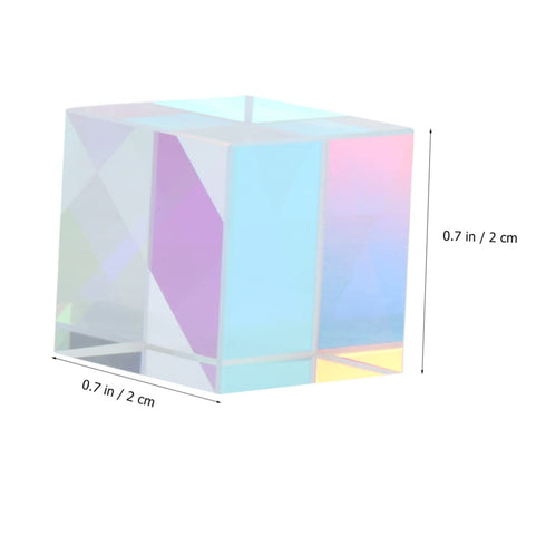 3sets 3pcs*3 Prism Cube Glass Cube for Light Refraction Experiment School Science Kit