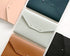 Modern Design A5 Size PU Leather Padfolio with Writing Pad, Pen Holder, Card Slots, Extra Pockets, Mint Gray