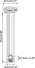 uxcell Single Hole Clevis Pins, 4mm X 25mm Flat Head 304 Stainless Steel Link Hinge Pin, 20Pcs