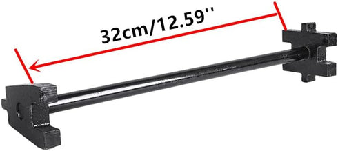 YTK Iron Drum Bung Wrench for 2" and 3/4" Bung Caps, Coated Oil Drum Lid Opener, Full Copper Iron Barrel Wrench
