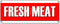 Fresh Meat Banner Sign Butcher Steak Beef Chicken Pork Ground
