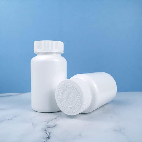 Othmro 10Pcs 2.7oz PE Plastic Bottles, 80ml Wide Mouth Storage Bottles with Cap for Lab Chemical Reagent