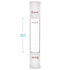 stonylab Glass Straight Connecting Adapter, Borosilicate Glass 90mm Between Two 24/40 Ground Outer Standard Taper Joints for Laboratory Lab Supply