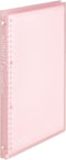 Maruman KULUFIT B5 Size 26-Ring Binder, Soft & Flexible Cover with 10 6mm Ruled Loose Sheet, Translucent Light Pink