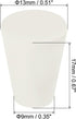 MECCANIXITY Rubber Tapered Plug 9mm to 13mm Solid Test Tubes Bungs Stopper White for Lab Home 10 Pieces