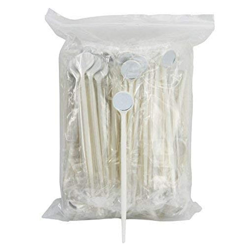 EZGO 100pcs Dental Mouth Oral Teeth Mirrors with Shiny Handle and Free Protective Packing, Every Mirror Individually