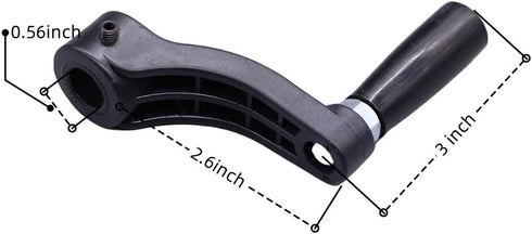 VyrenHaven 14.5mm-9/16 Inch Drill Press Crank Handle Replacement,Universal Table Elevation Crank Fits Shaft, Heavy Duty