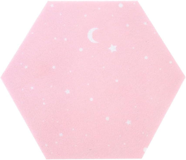STOBOK Felt Board Home Decor Tile Stickers, Hexagon Memo Board DIY Decor for Home and Photo Wall
