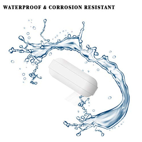 4 Pcs 20mm PTFE Magnetic Stirrer Mixer Stir Bar, White Color, Laboratory Stir Plate Magnet