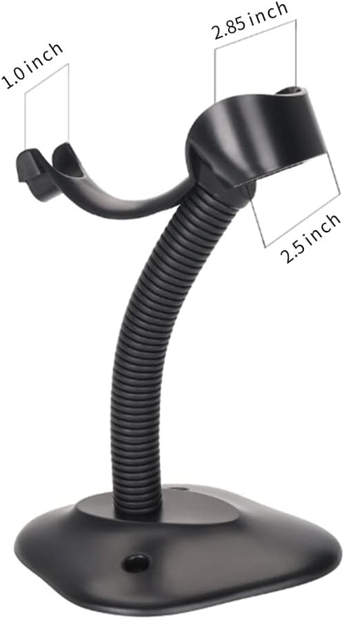 Goose Neck Hands Free Adjustable Barcode Scanner Stand - Desk Support Holder