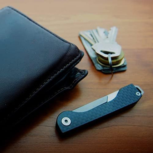 Folding Scalpel Knife with Carbon Fiber Handle & 10 Replaceable Blades, Slip Joint Action, EDC Pocket Knife for 22/23/24 blade by outROAR Gear