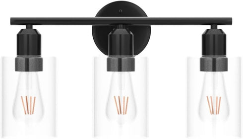 3 Espird Bathroom Vanity Light Fixtures Matte Black Bathroom Lighting Fixture, Lights Bathroom Light Fixture Over