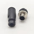 2Pcs M12 4 Pin Male Circular Connector, D Code Industrial IP67 Waterproof Sensor Straight Type Adapter