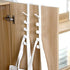 canjoyn 5 Layers Over The Door Hook Organizer Rack - Pack of 2 Hanger for Backpack Handbag (White)